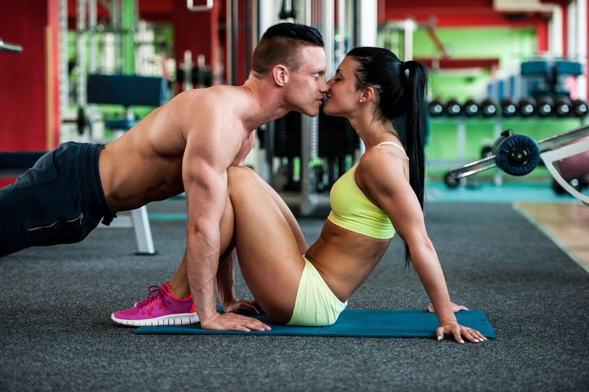 protein shake couple