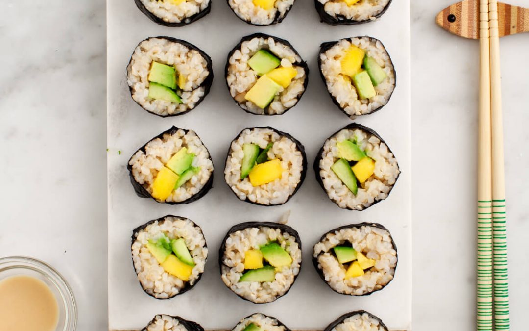 Easy Vegan Sushi Roll Recipe to Pack for Lunch and Snacks