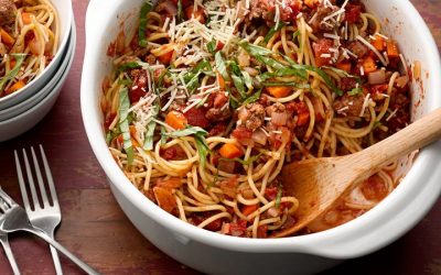 One-Pot Spaghetti alla Puttanesca Vegan Dinner Recipe