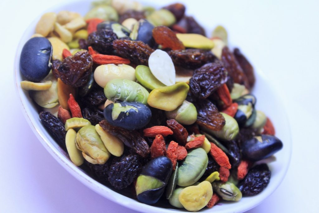 Mixed Nuts are very good examples of healthy snacks