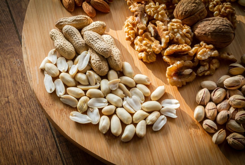 Mixed Nuts are good examples of healthy snacks